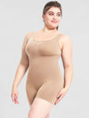 Hazel Blues® |  Scoop Neck Wide Strap Shaping Romper