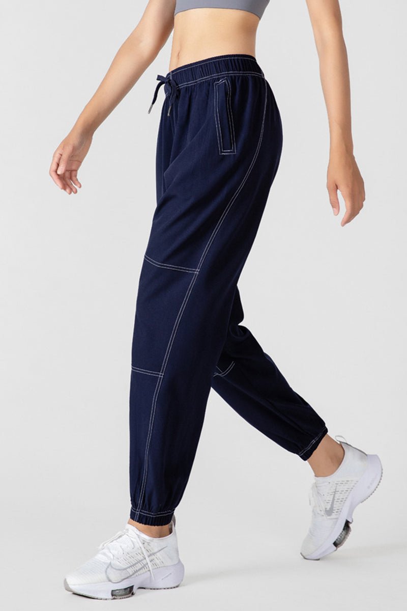 Hazel Blues® |  Basic Bae Drawstring Joggers with Pockets