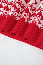 Hazel Blues® |  Christmas Element Turtleneck Long Sleeve Sweater