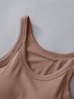 Hazel Blues® |  Round Neck Tank with Bra
