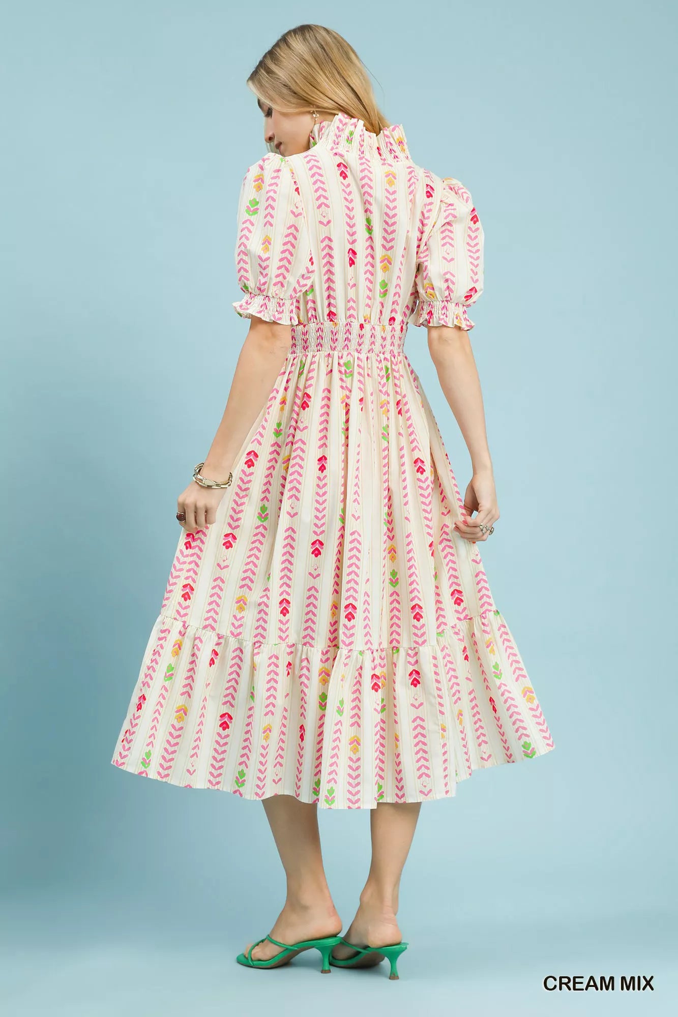 ruffle smocked midi dress The Smocked Ruffle Tank Midi Dress The Standard Stitch