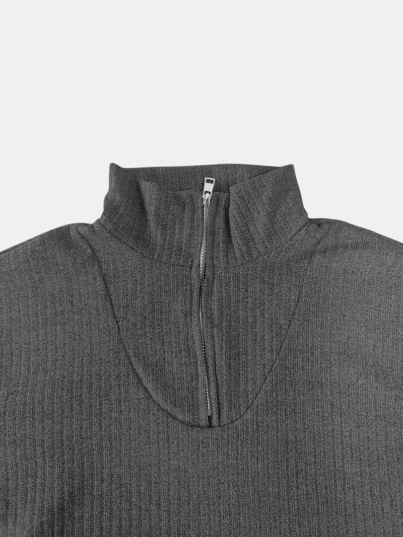 Hazel Blues® |  Quarter Zip Long Sleeve Top