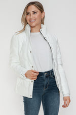 Hazel Blues® |  YMI Pocketed Zip Up Turtleneck Puffer Jacket