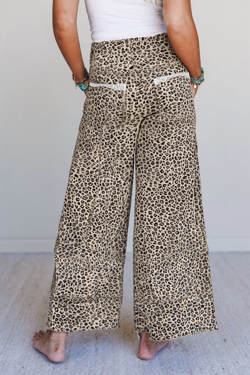 Hazel Blues® |  Khaki Skies Pants | Wide Leg Pants
