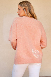 Hazel Blues® |  And The Why WIFEY & Heart Round Neck Sweater