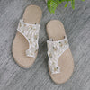 Hazel Blues® |  Flower Toe Post Flat Sandals