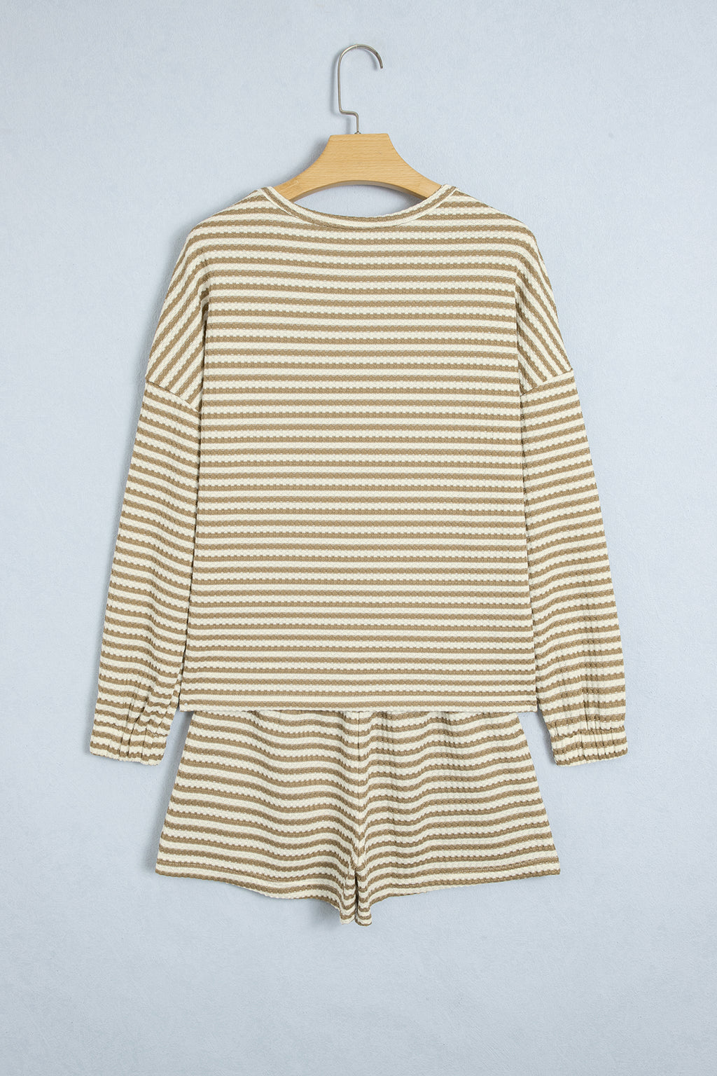 Macy Hart Striped Textured Shorts