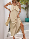 Hazel Blues® |  Perfee Tied Ruffled Scoop Neck Sleeveless Dress