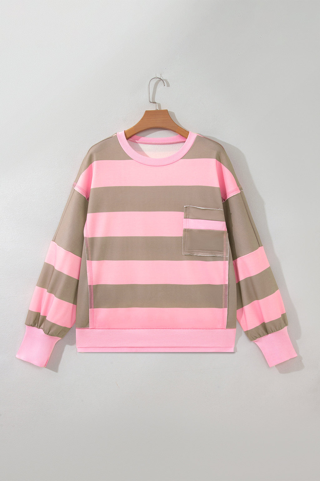 Piper Grace Striped Oversized Sweatshirt