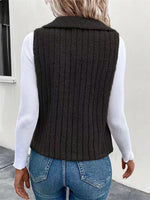 Hazel Blues® |  Open Front Fuzzy Vest Coat