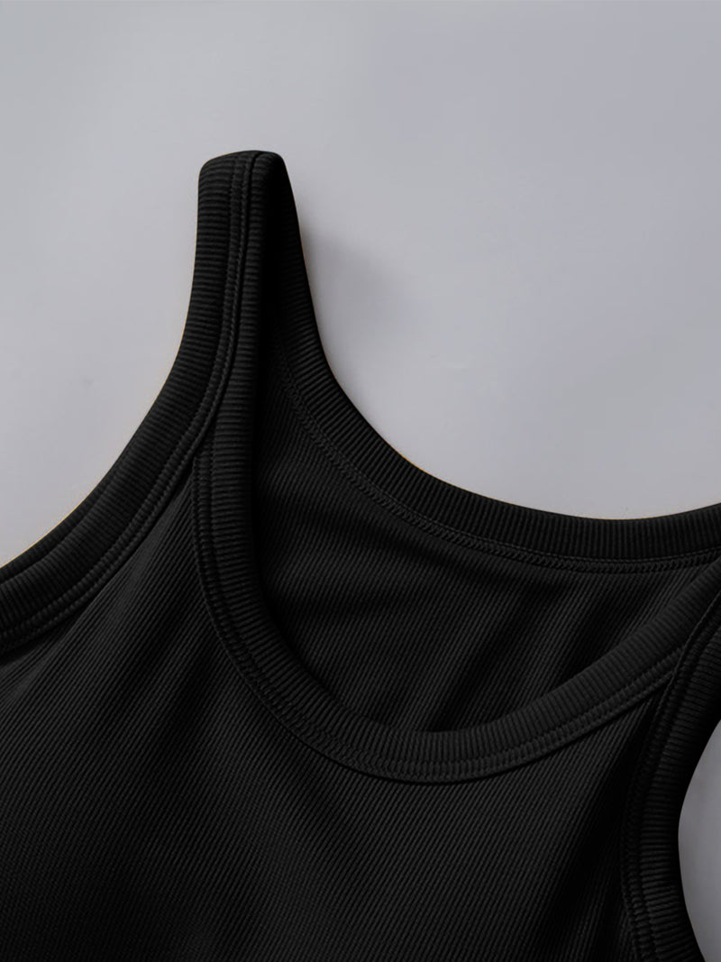 Hazel Blues® |  Round Neck Tank with Bra