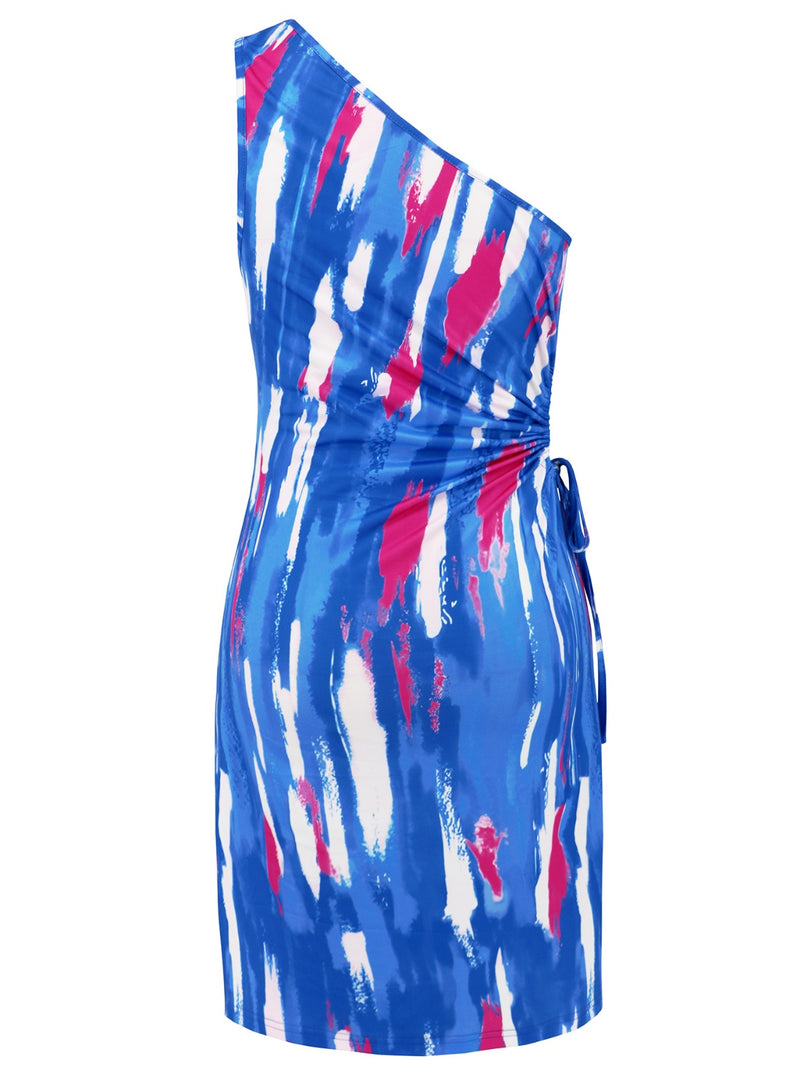 Hazel Blues® |  Cutout Printed Sleeveless Mini Dress