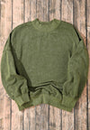 Hazel Blues® |  Mock Neck Dropped Shoulder Sweatshirt