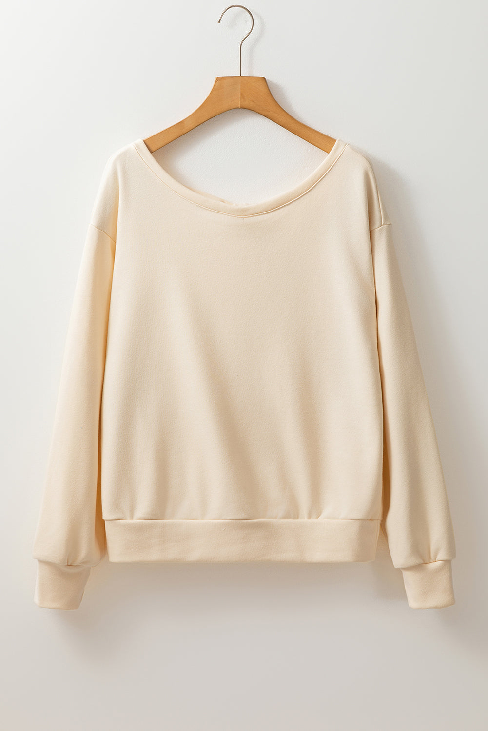 Hazel Blues® |  Bow Cutout Round Neck Long Sleeve Sweatshirt