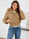 Hazel Blues® |  Pocketed Long Sleeve Cropped Hooded Winter Coat