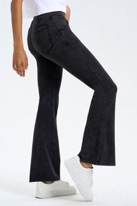 Hazel Blues® |  Basic Bae Pocketed Highly Stretchy Bootcut Jeans