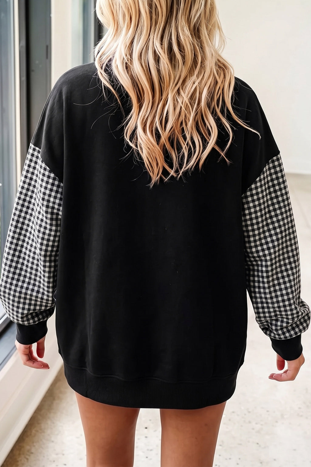 Spooky Plaid Ghost Halloween Sweatshirt