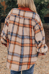 Hazel Blues® | Plaid Button Down Jacket