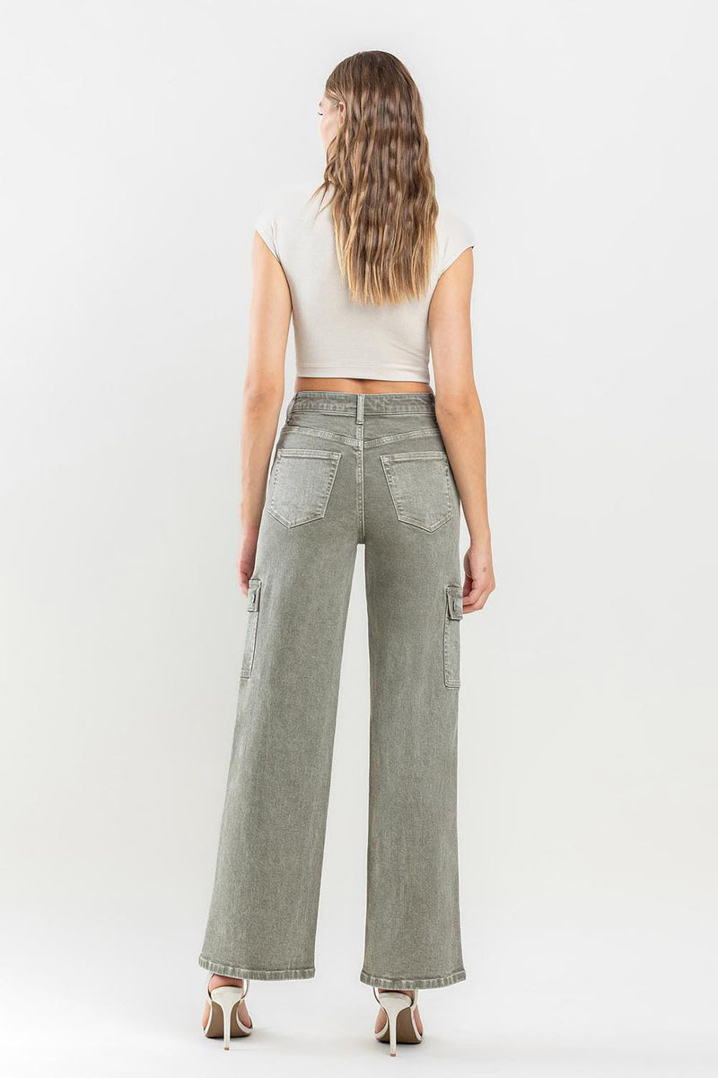 Hazel Blues® |  Vervet by Flying Monkey 90's Super High Rise Cargo Jeans