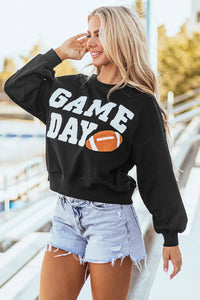 Hazel Blues® |  GAME DAY Round Neck Long Sleeve Sweatshirt