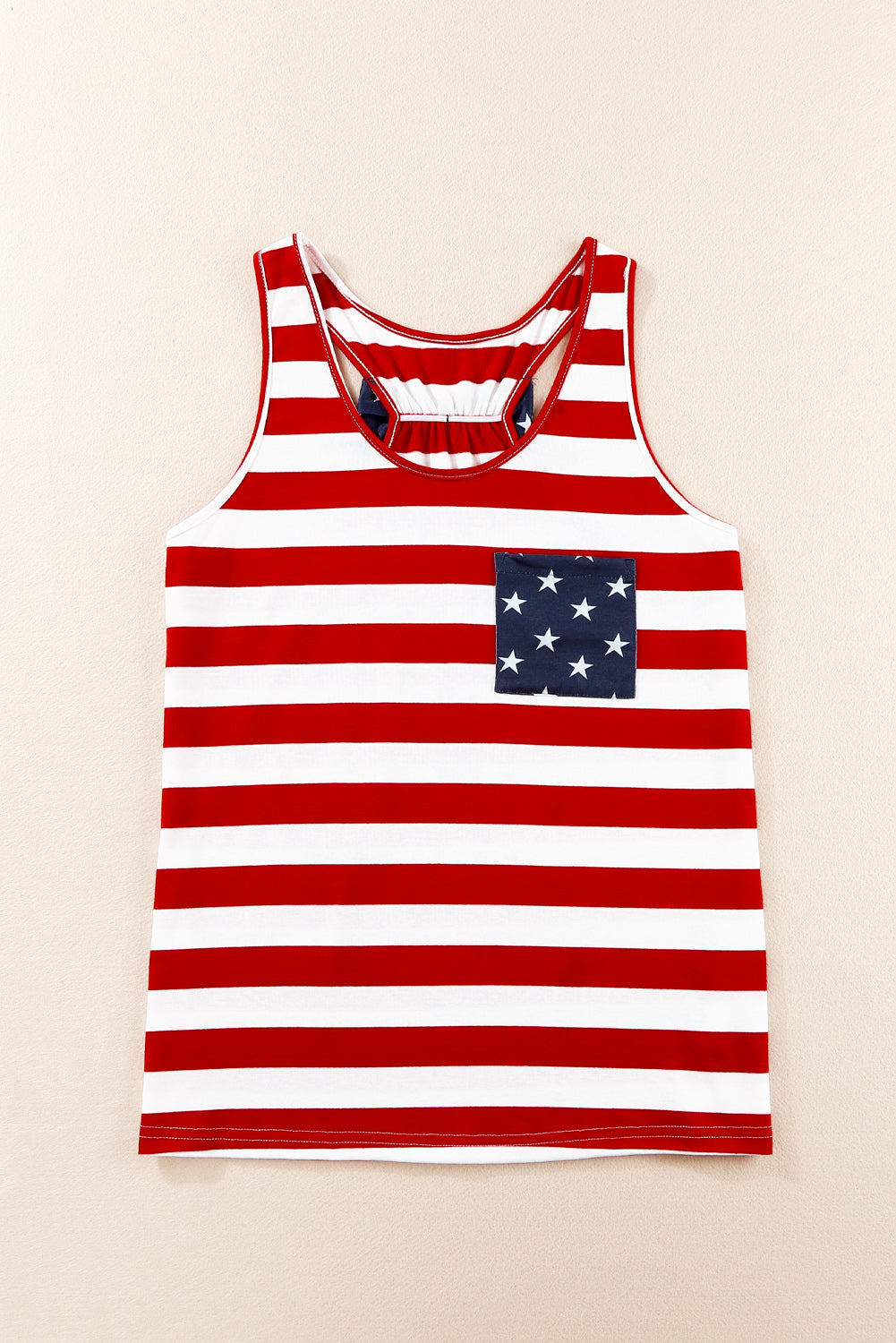 Hazel Blues® |  Star and Stripe Scoop Neck Tank