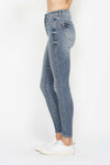 Hazel Blues® |  Judy Blue Tummy Control Contrast Wash Skinny Jeans