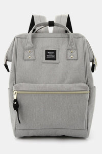 Hazel Blues® |  Himawari Waterproof Canvas Backpack Bag with Side Pockets