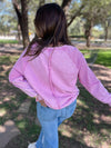 Hazel Blues® |  PREORDER: Best Selling Elliott Exposed Seam Sweatshirt in Five Colors