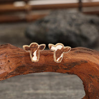 Hazel Blues® |  Bull Head Alloy Stud Earrings