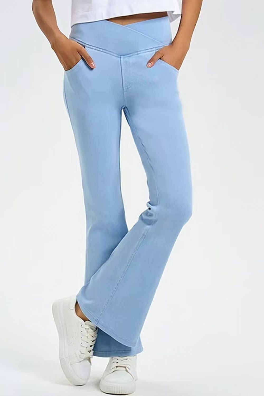 Hazel Blues® |  Basic Bae Pocketed Highly Stretchy Bootcut Jeans