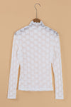 Hazel Blues® |  Mock Neck Long Sleeve Lace Top
