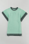 Hazel Blues® |  Round Neck Short Sleeve Knit Top