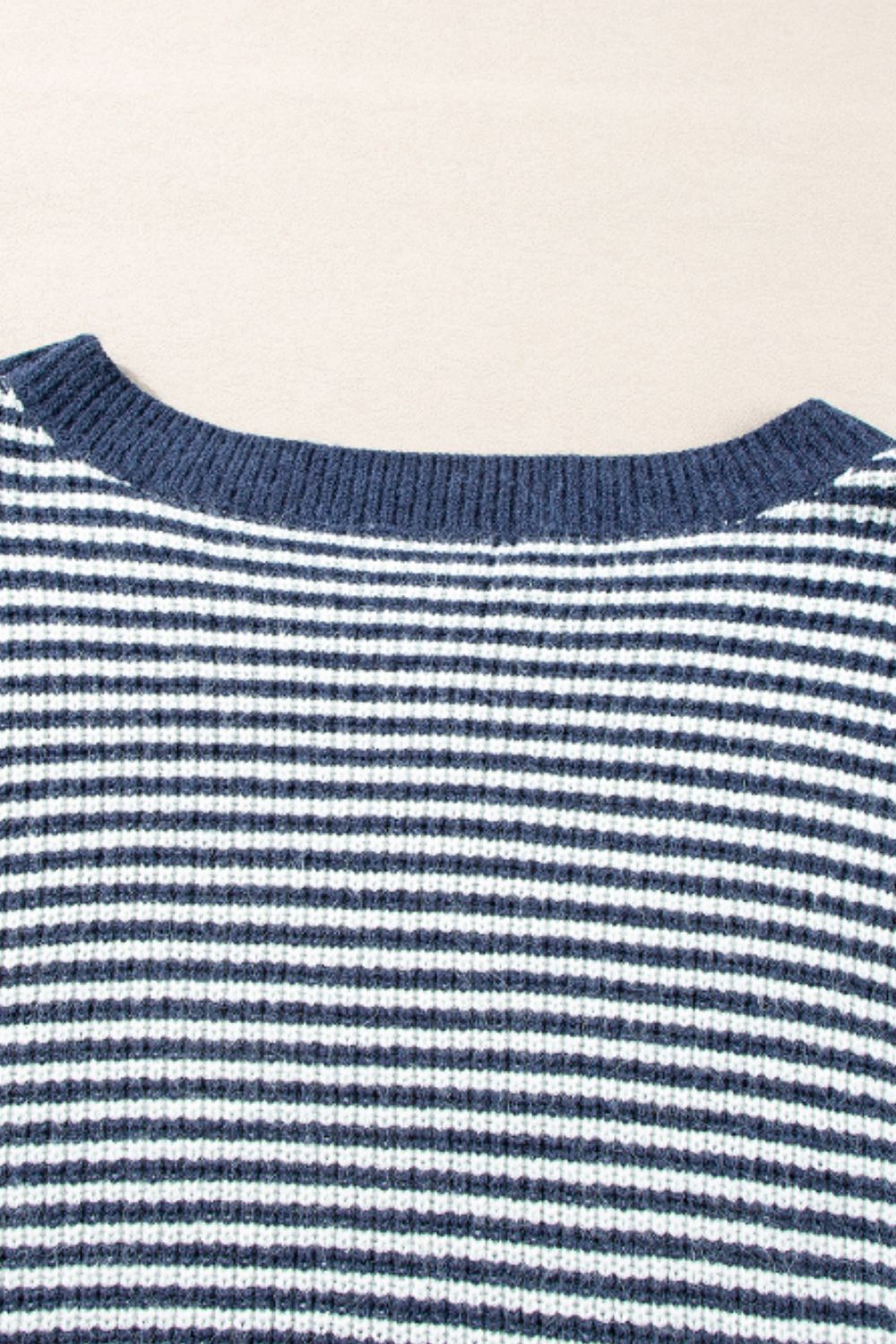 Hazel Blues® |  Striped Boat Neck Long Sleeve Sweater