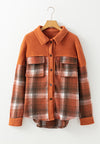 Hazel Blues® |  Plaid Button Up Long Sleeve Jacket