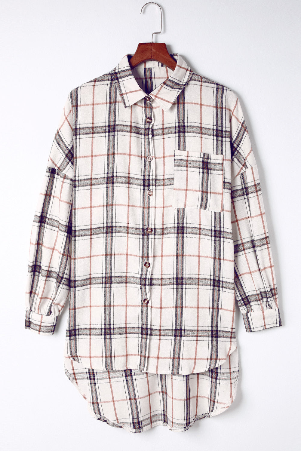 Hazel Blues® |  Plaid Button Up Long Sleeve Shacket