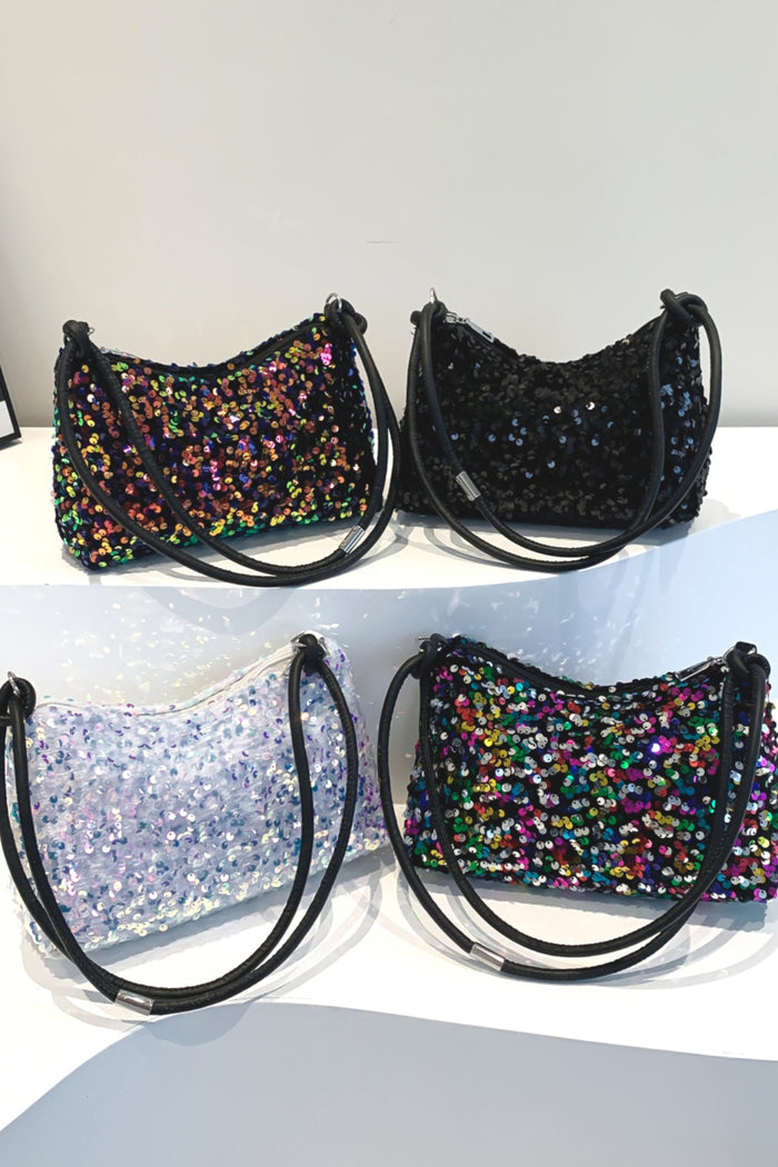 Hazel Blues® |  Sequin Double Strap Shoulder Bag