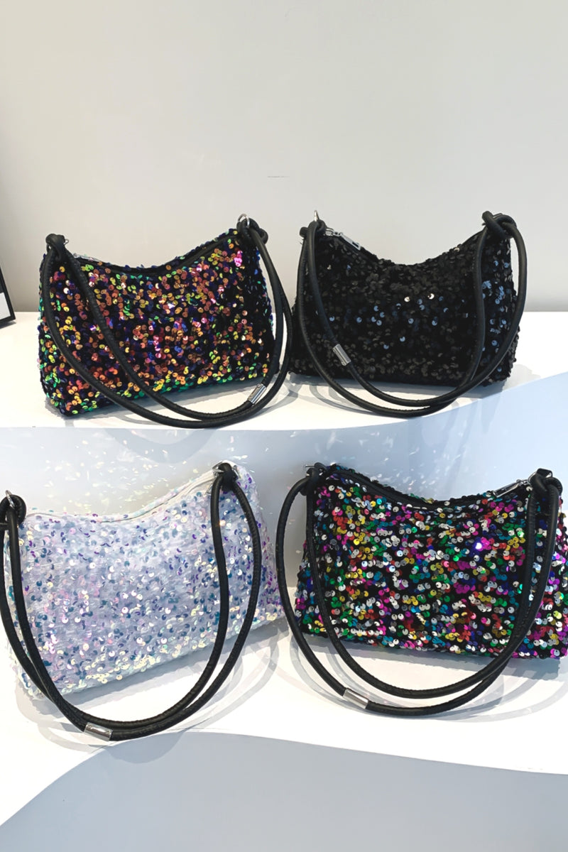 Hazel Blues® |  Sequin Double Strap Shoulder Bag