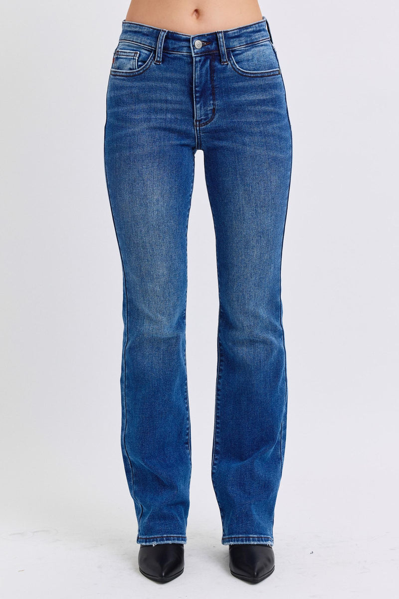 Hazel Blues® |  Judy Blue Run Mid-Rise Bootcut Jeans with Thermal Lining