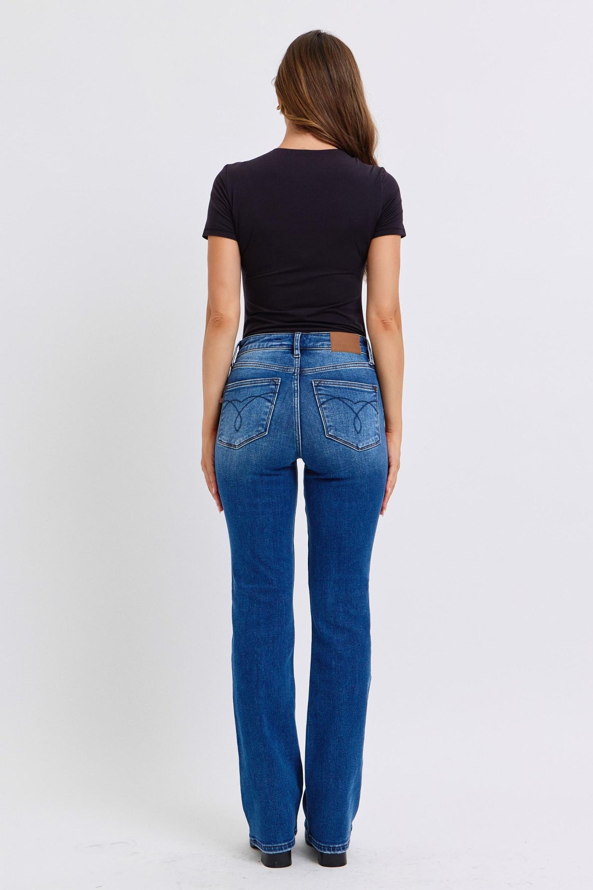 Hazel Blues® |  Judy Blue Run Mid-Rise Bootcut Jeans with Thermal Lining