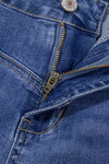 Hazel Blues® |  Beau Blue Tailored Center Seam Detail Straight Loose High Rise Jeans