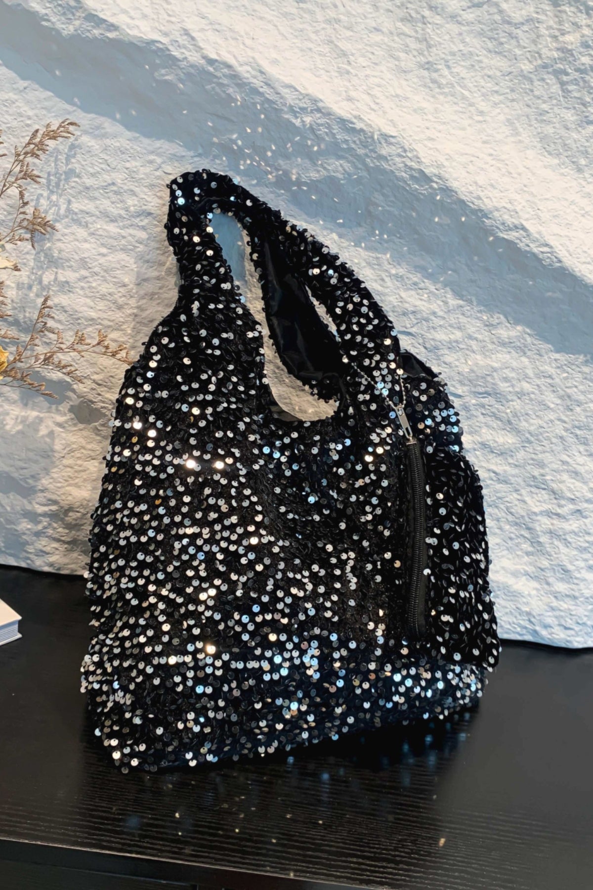 Hazel Blues® |  Sequin Polyester Handbag