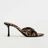 Hazel Blues® |  Bow Leopard Kitten Heel Sandals