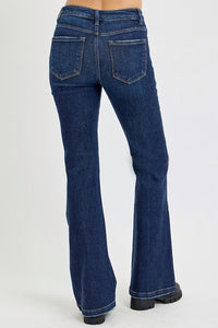 Hazel Blues® |  RISEN High Rise Flare Jeans with Pockets