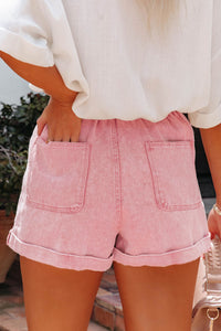 Hazel Blues® |  Paperbag Waist Denim Shorts