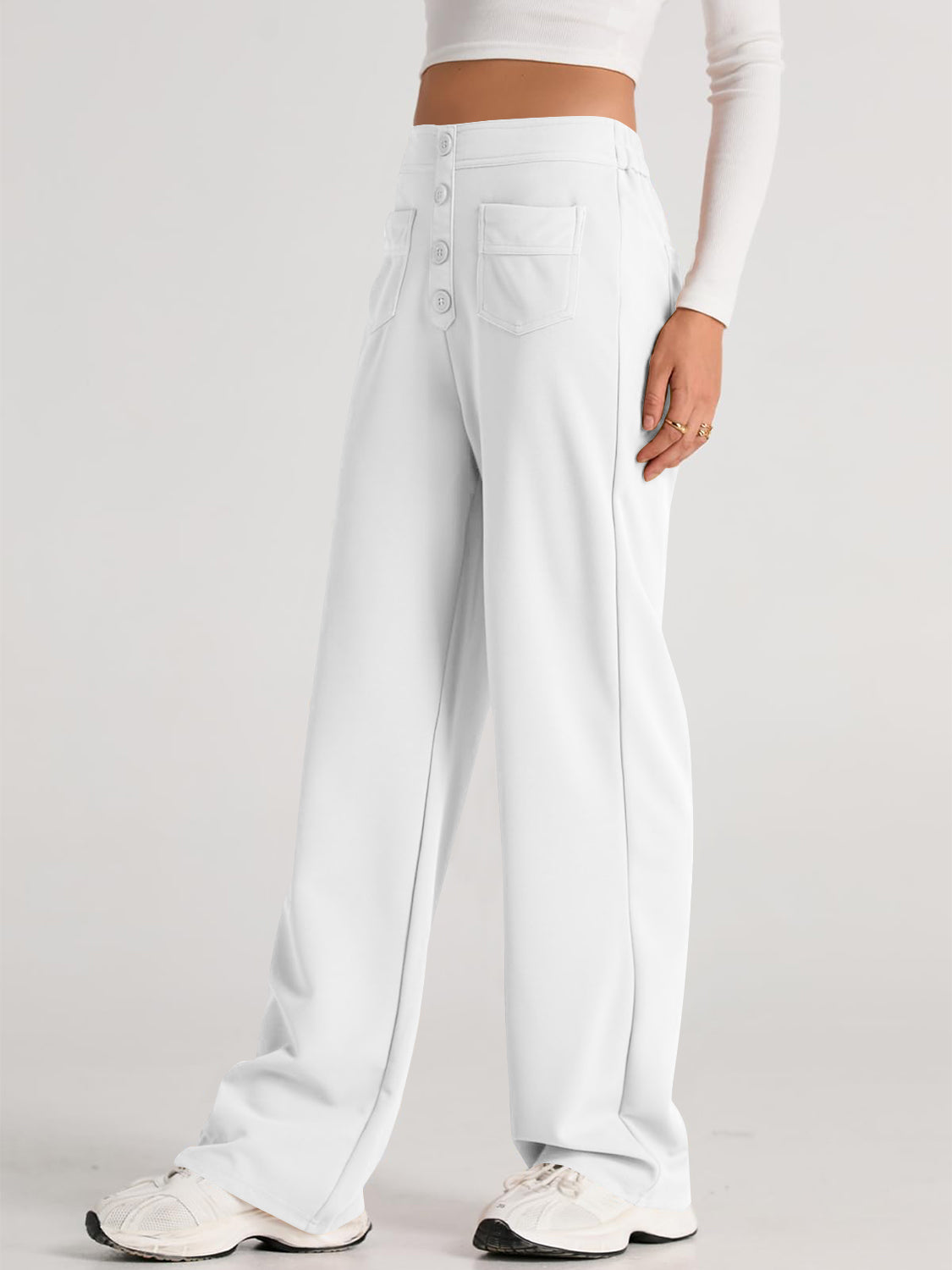 Hazel Blues® |  High Waist Wide Leg Pants