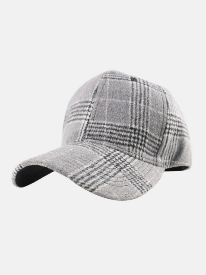 Hazel Blues® |  Plaid Adjustable Cotton Baseball Cap