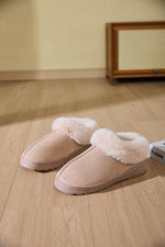 Hazel Blues® |  Faux Fur Round Toe Platform Slippers