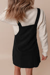 Hazel Blues® |  Cinnamon Solid Front Pockets Sleeveless Corduroy Overall Dress