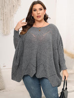 Hazel Blues® | Round Neck Batwing Sleeve Sweater