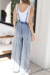 Hazel Blues® |  Frayed Exposed Seam Wide Leg Denim Overalls